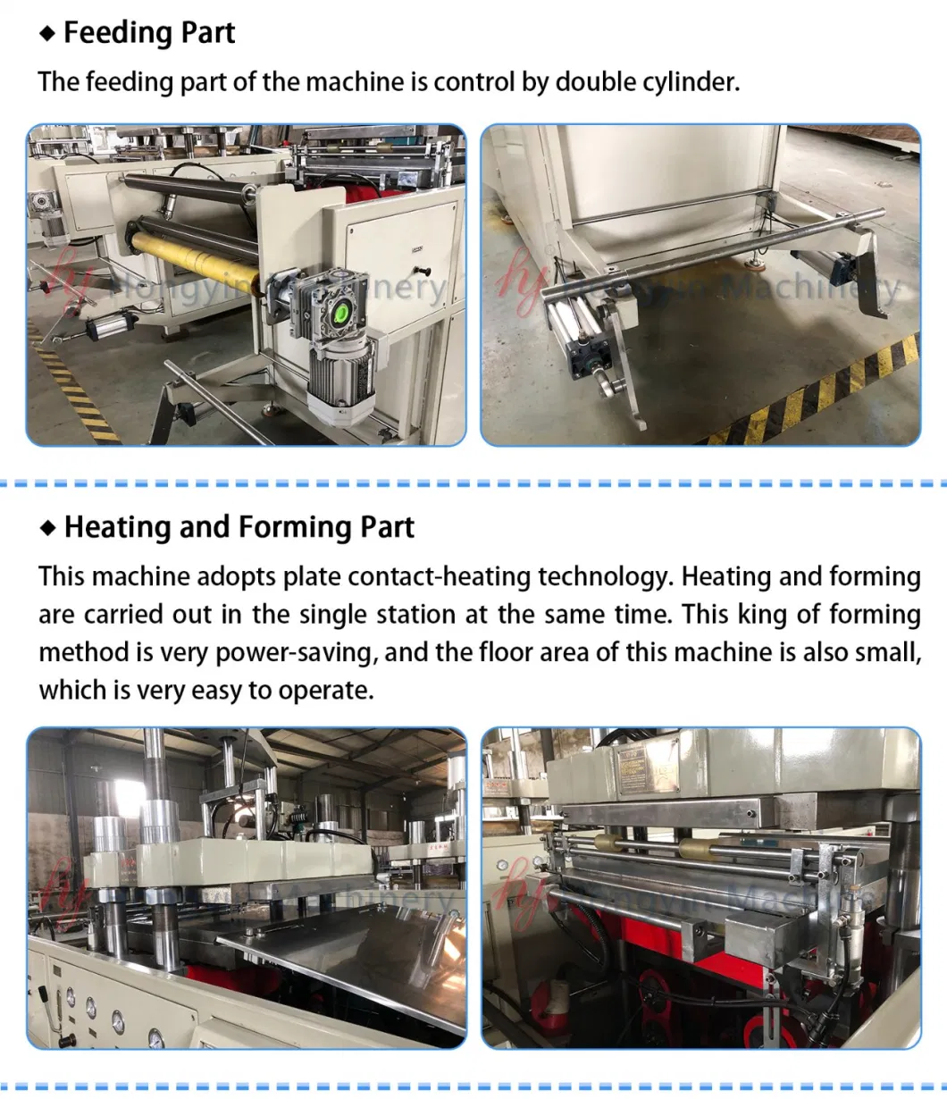 Small Thermoforming Machine Large Forming Area 660*760mm for Clamshell Containers/Blister Trays