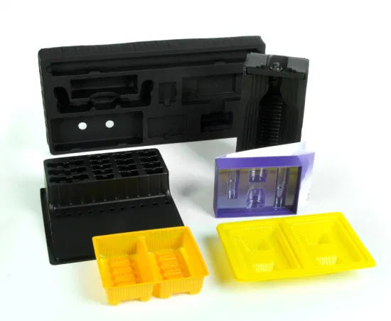 Custom Cosmetic Packaging Tray Plastic PVC Pfas Free RPET Pet Blister Thermoforming Products