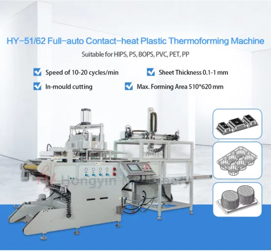 Plastic Thermoforming machine Disposal Products Forming