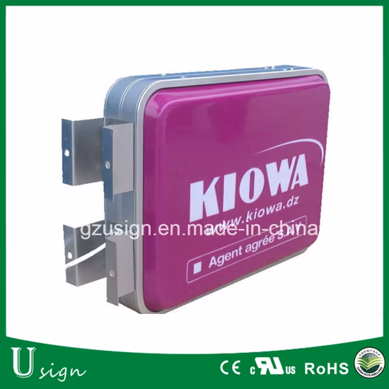 New Custom Outdoor LED Advertising Display, Acrylic Vacuum Forming Rotating Light Sign Board